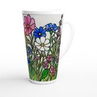 Latte 17oz Ceramic Mug - Coffee or Tea Cup, Extra Tall