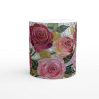 Roses- Floral Cups -  Large and Small Ceramic Mugs