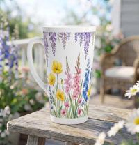 Latte 17oz Ceramic Mug - Coffee or Tea Cup, Extra Tall