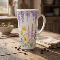 Latte 17oz Ceramic Mug - Coffee or Tea Cup, Extra Tall