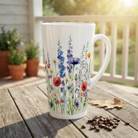 Latte 17oz Ceramic Mug - Coffee or Tea Cup, Extra Tall