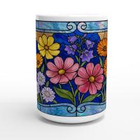 Large and Small Ceramic Mug Set, 15oz and 11oz Cups