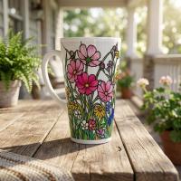 Latte 17oz Ceramic Mug - Coffee or Tea Cup, Extra Tall