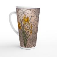 Latte 17oz Ceramic Mug - Coffee or Tea Cup, Extra Tall