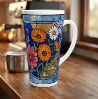 Latte 17oz Ceramic Mug - Coffee or Tea Cup, Extra Tall