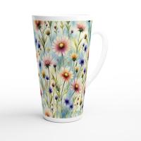 Latte 17oz Ceramic Mug - Coffee or Tea Cup, Extra Tall