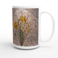 Floral Cups -  Large and Small Ceramic Mugs