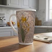 Latte 17oz Ceramic Mug - Coffee or Tea Cup, Extra Tall