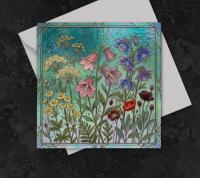 Flowers - Original Art Card - Single Card or Bulk 10 Pack of Gift Cards