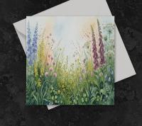 Flowers - Original Art Card - Single Card or Bulk 10 Pack of Gift Cards