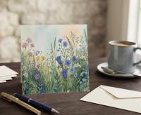 Flowers - Original Art Card - Single Card or Bulk 10 Pack of Gift Cards