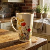 Latte 17oz Ceramic Mug - Coffee or Tea Cup, Extra Tall