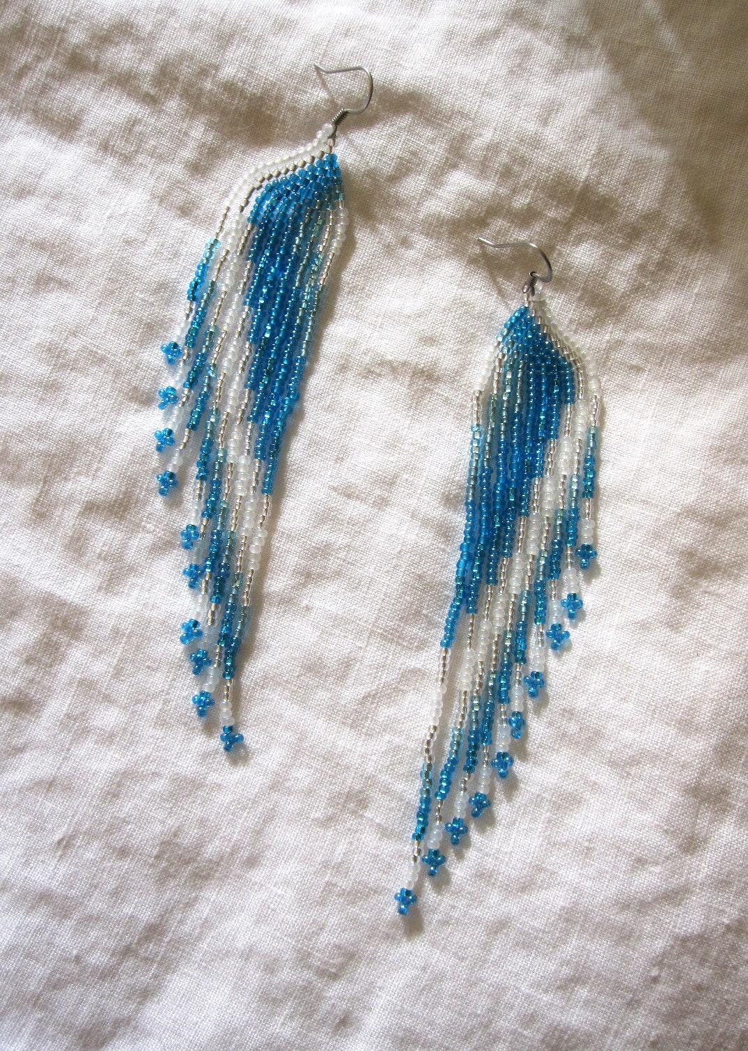 Beaded Fringe Earrings