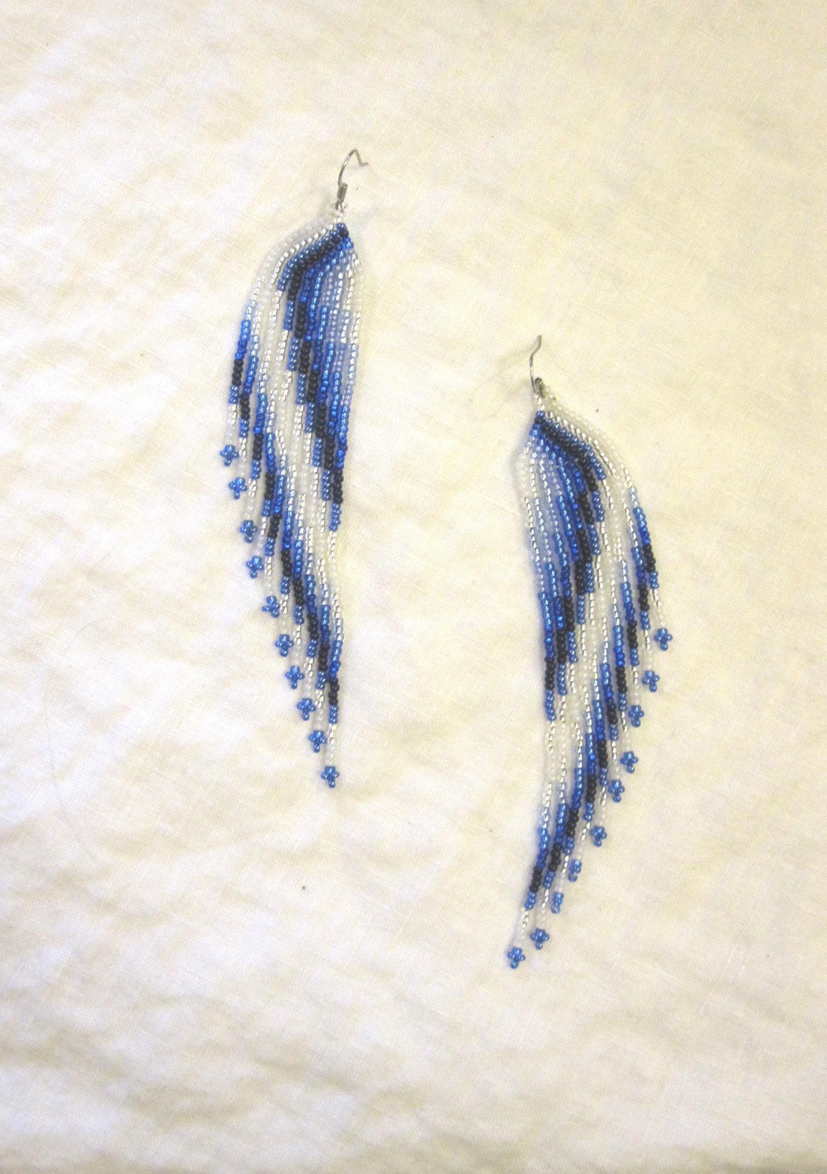 Beaded Fringe Earrings