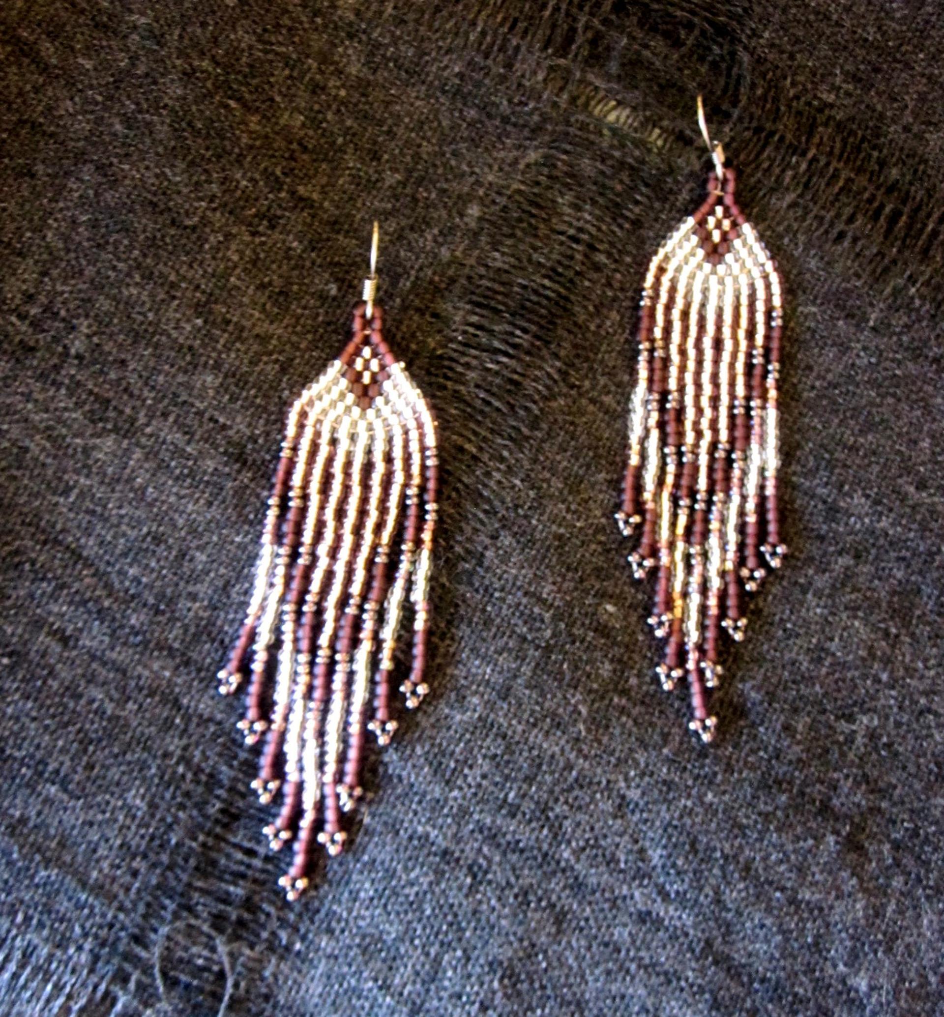 Beaded Fringe Earrings