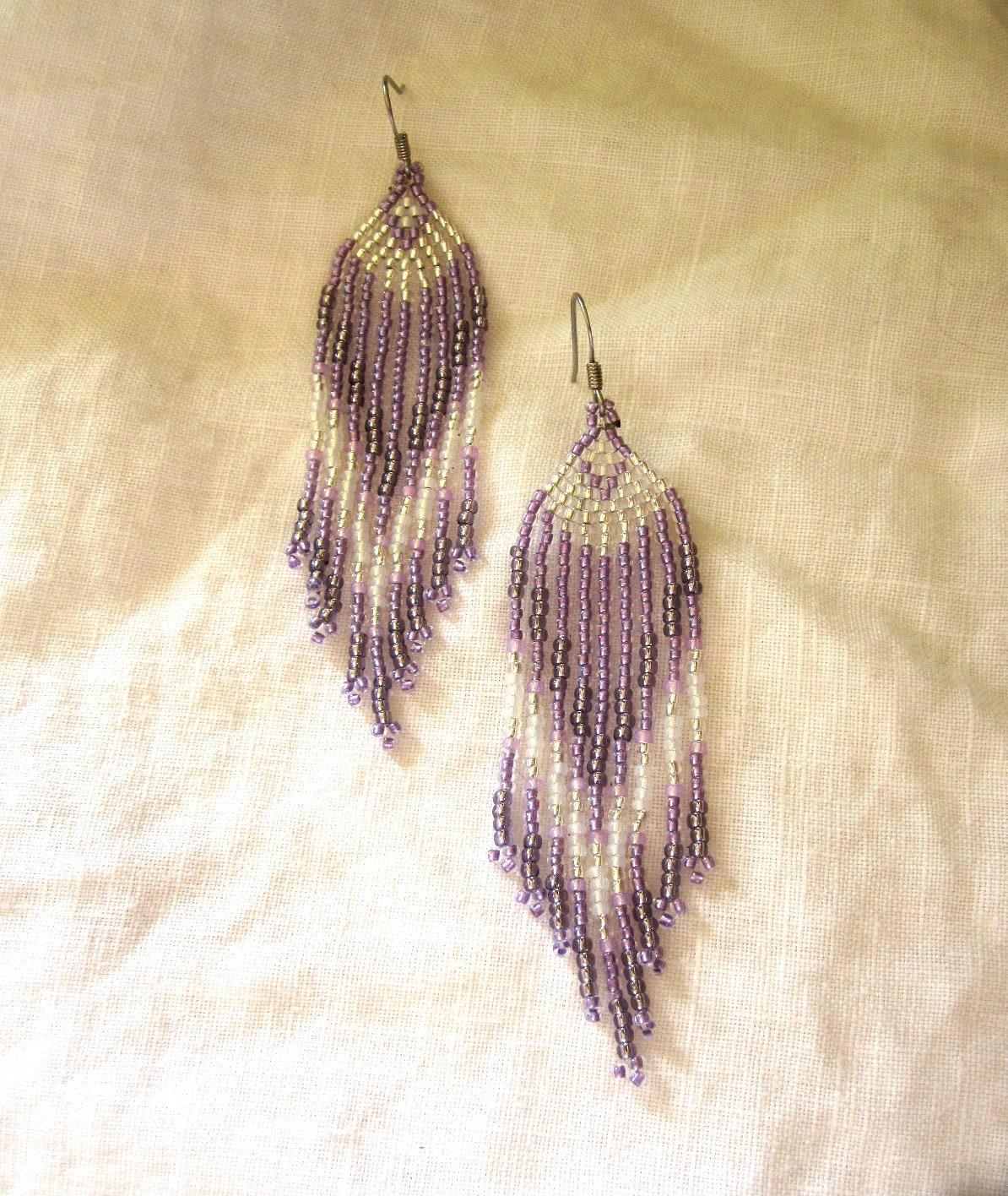 Beaded Fringe Earrings