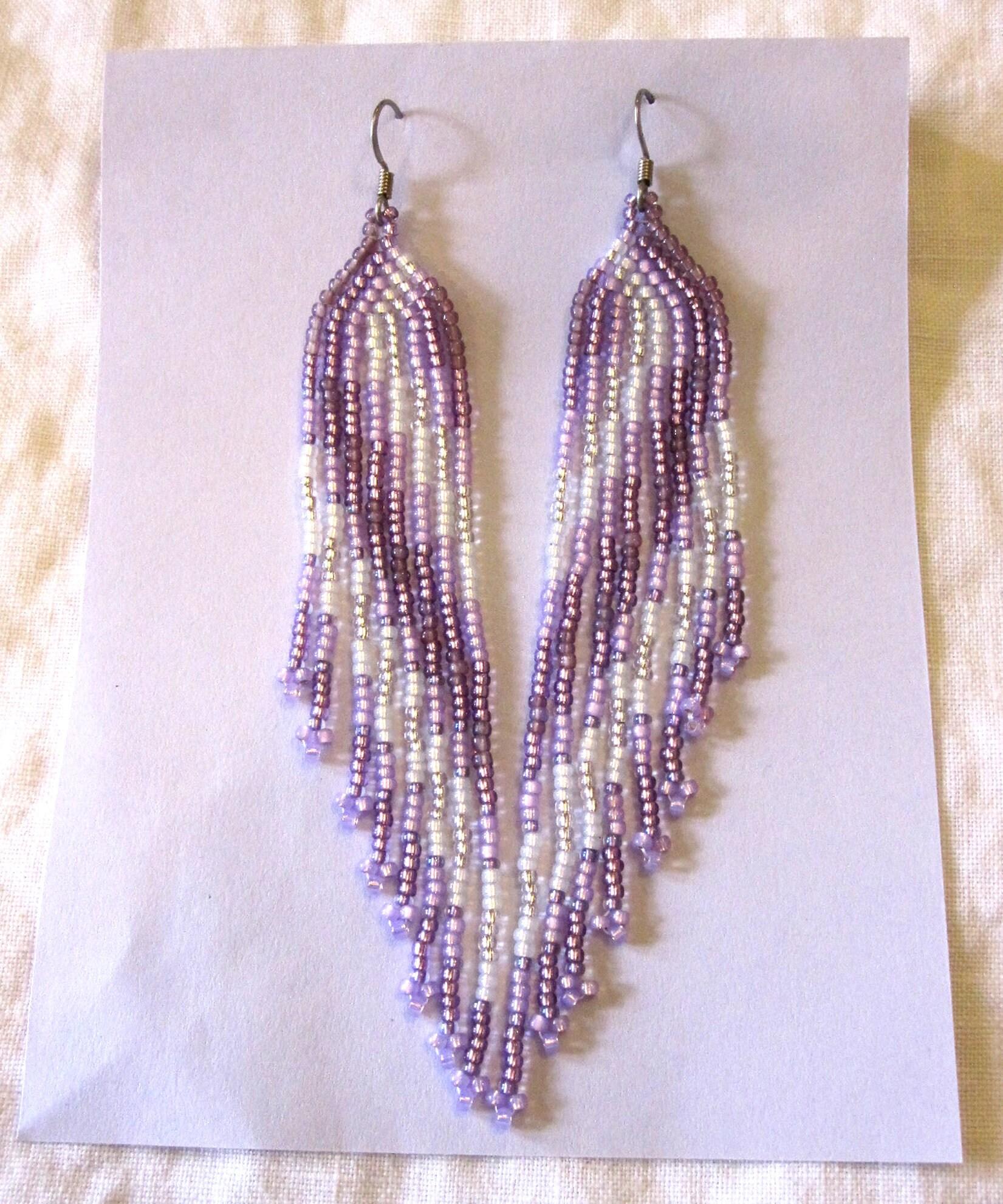 Beaded Fringe Earrings