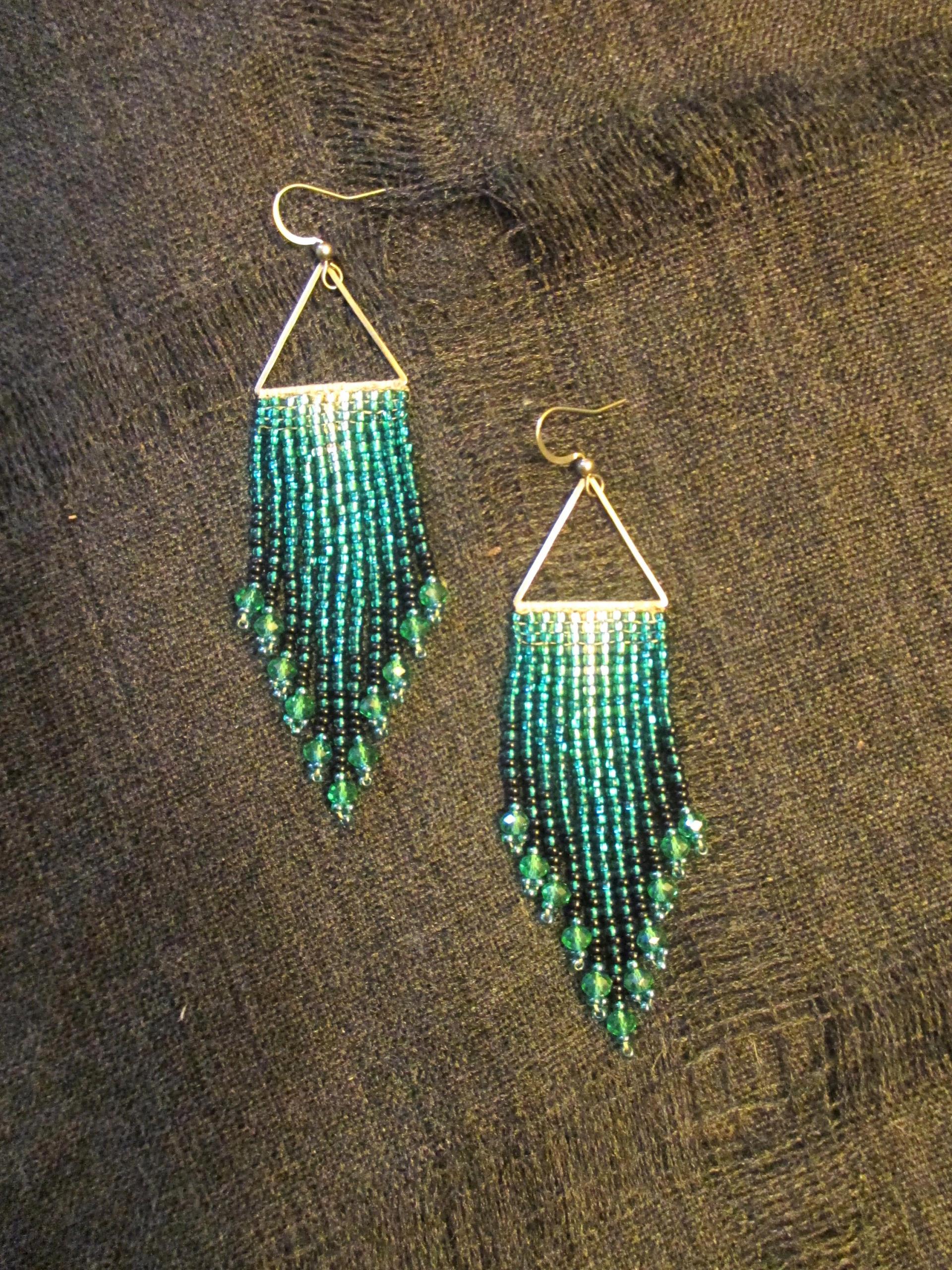Beaded Fringe Earrings