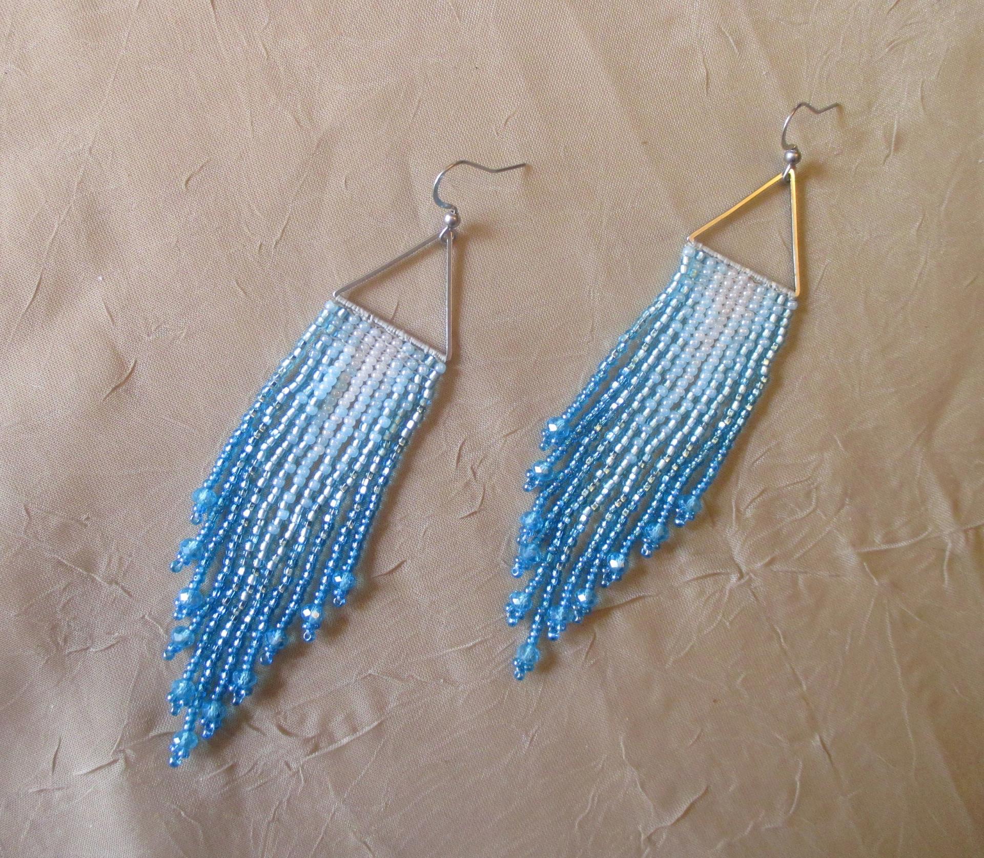 Beaded Fringe Earrings