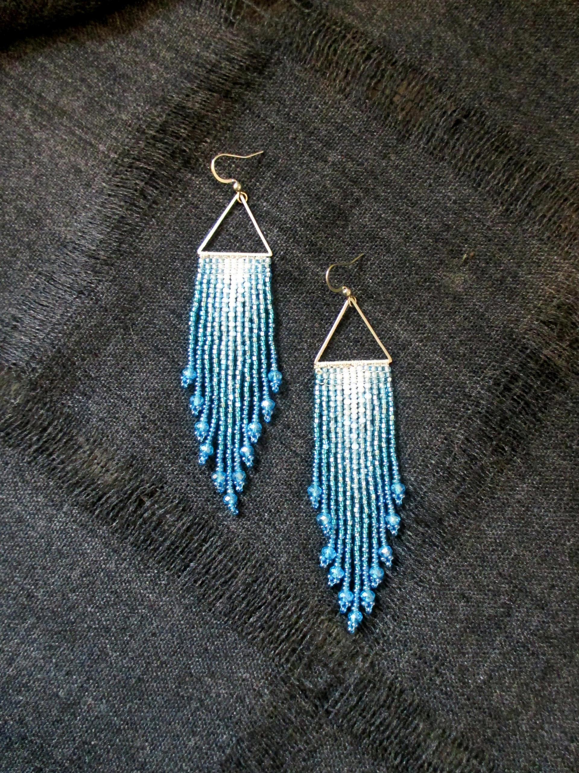 Beaded Fringe Earrings