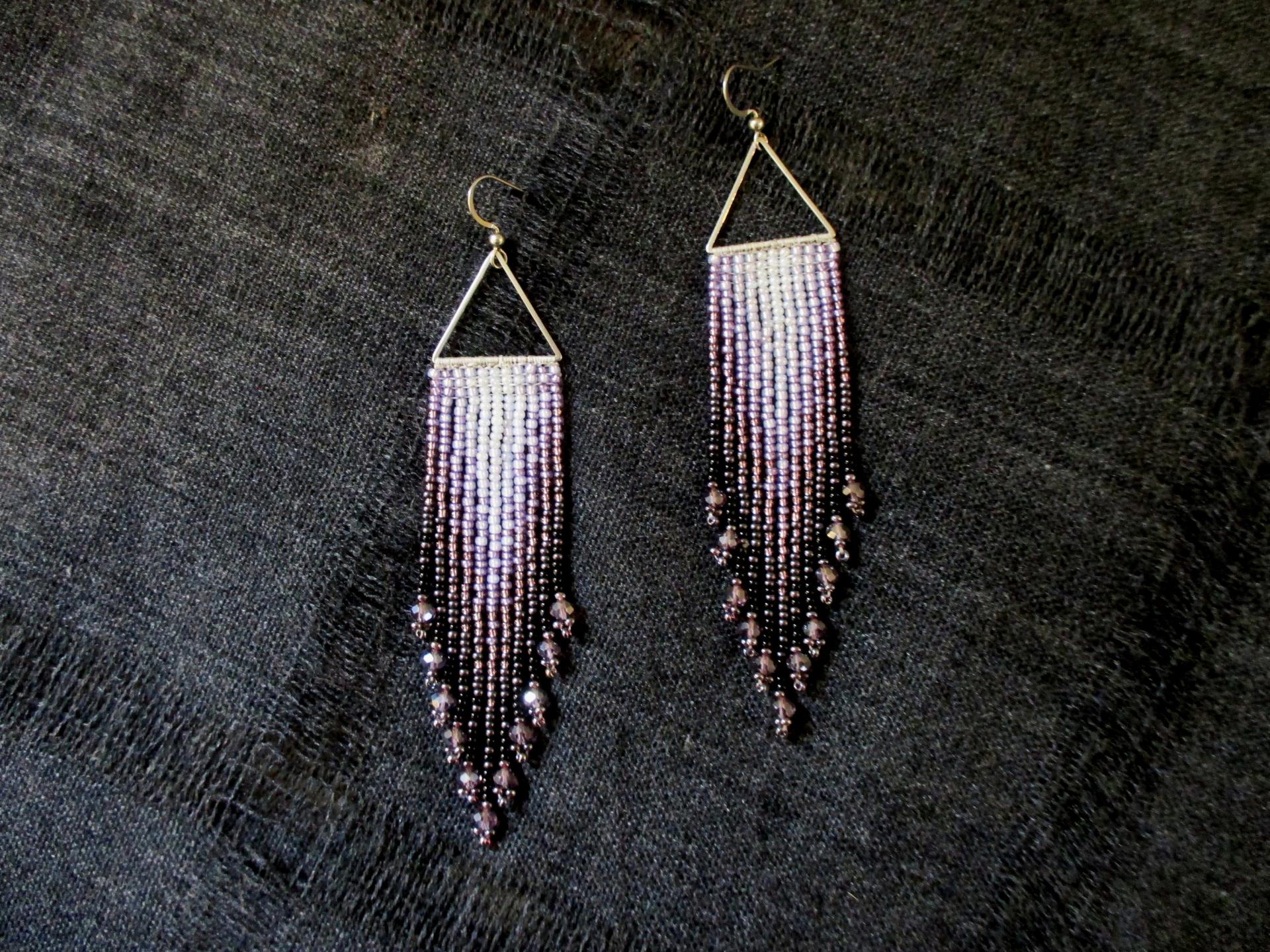 Beaded Fringe Earrings