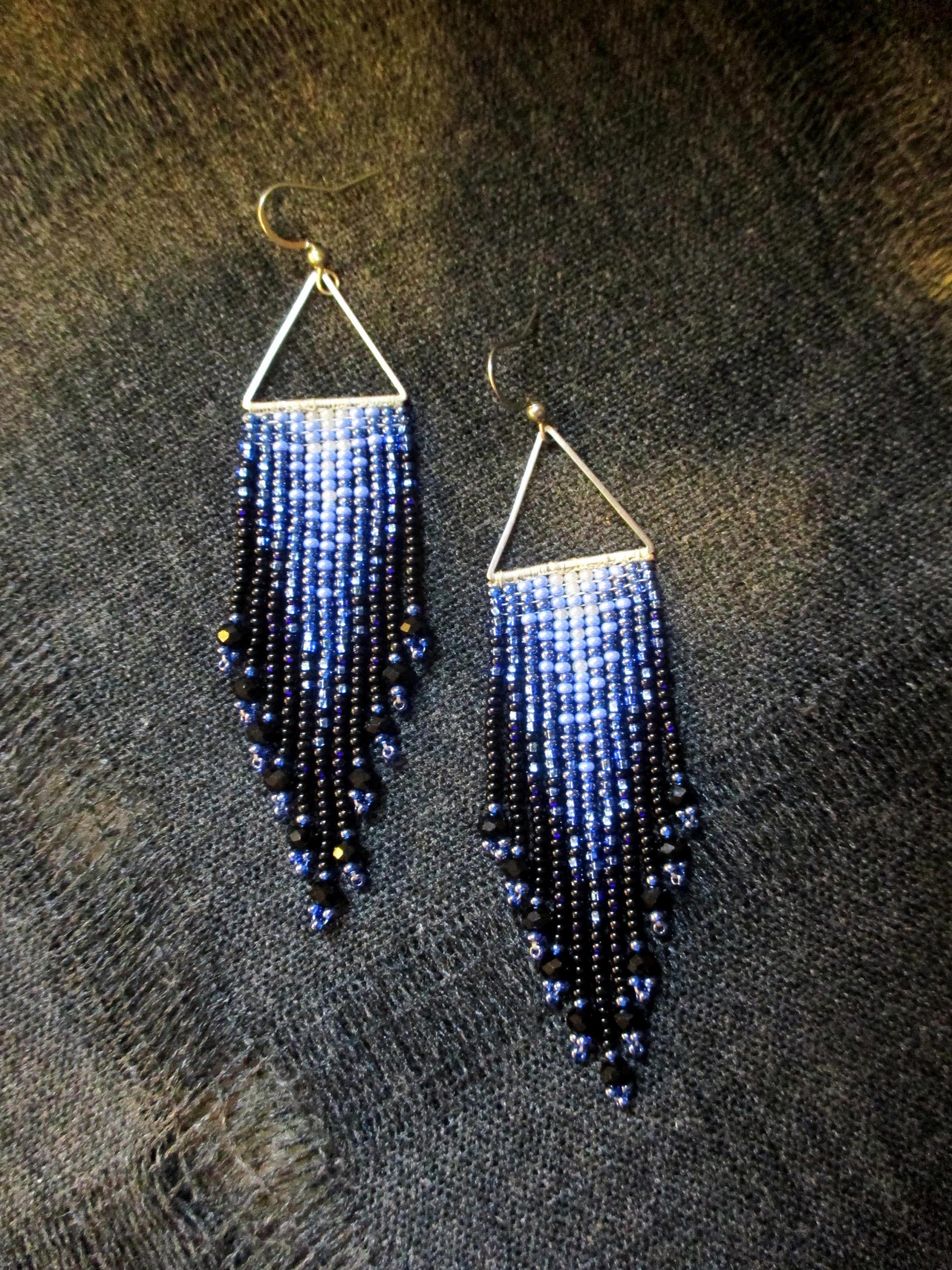 Beaded Fringe Earrings