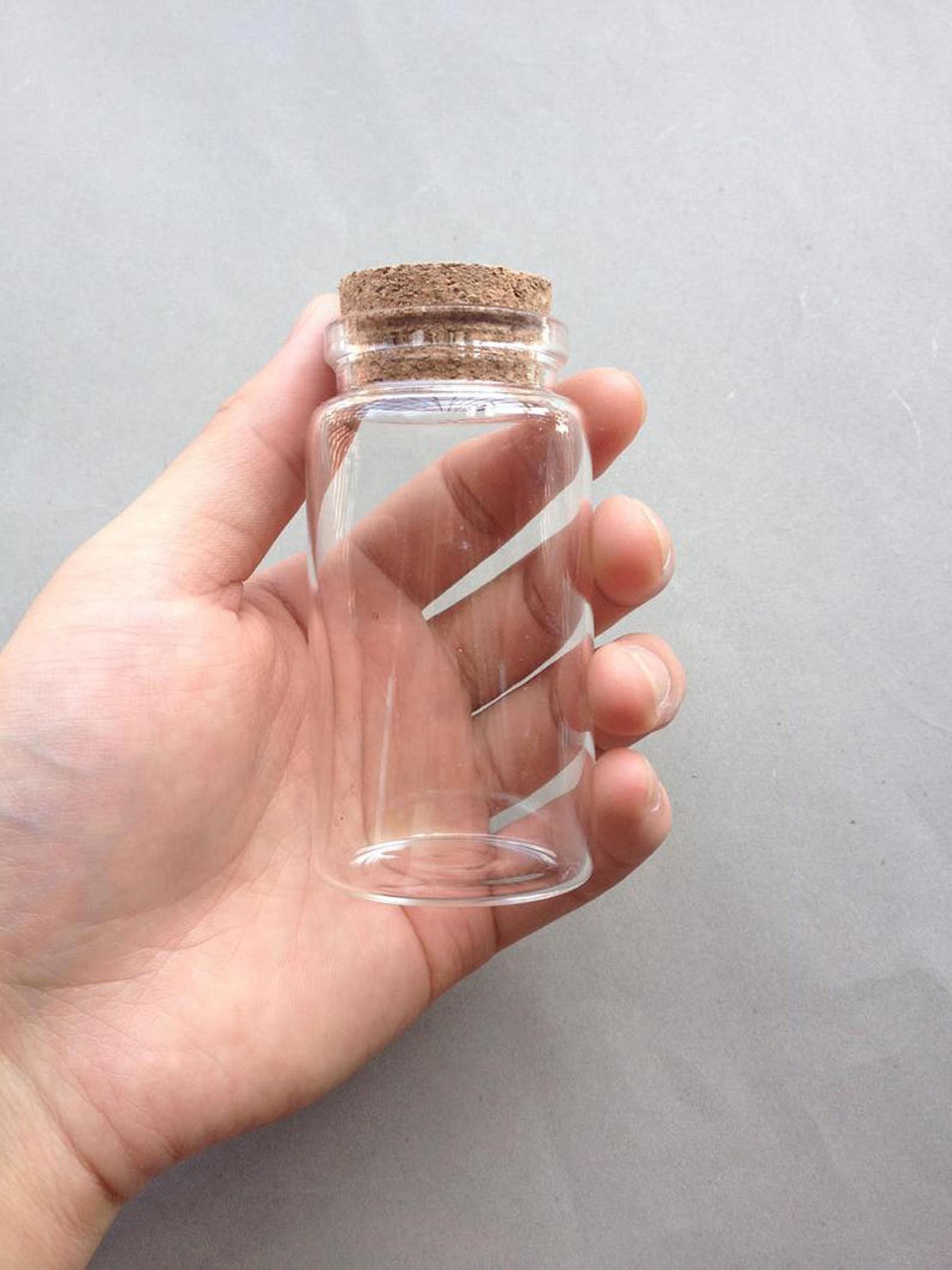 Large Jar with Cork, Favor Jar, Herb Jars, Craft Storage