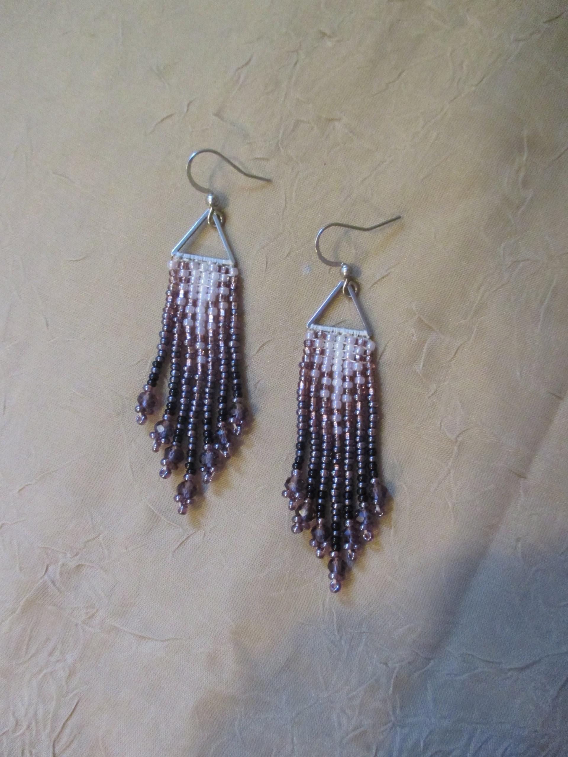 Beaded Fringe Earrings