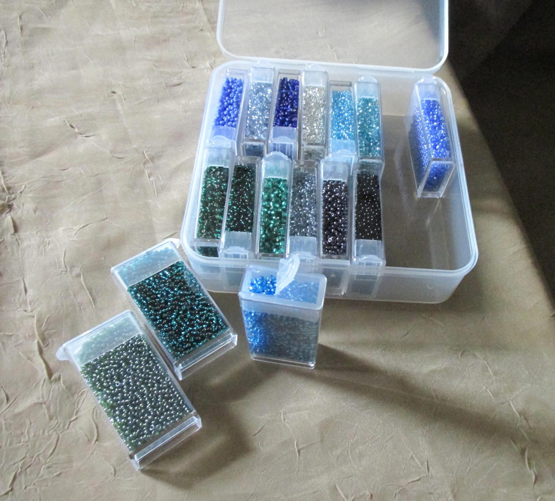 Plastic Containers, Organizers, Bead storage cases  - multiple sizes and styles