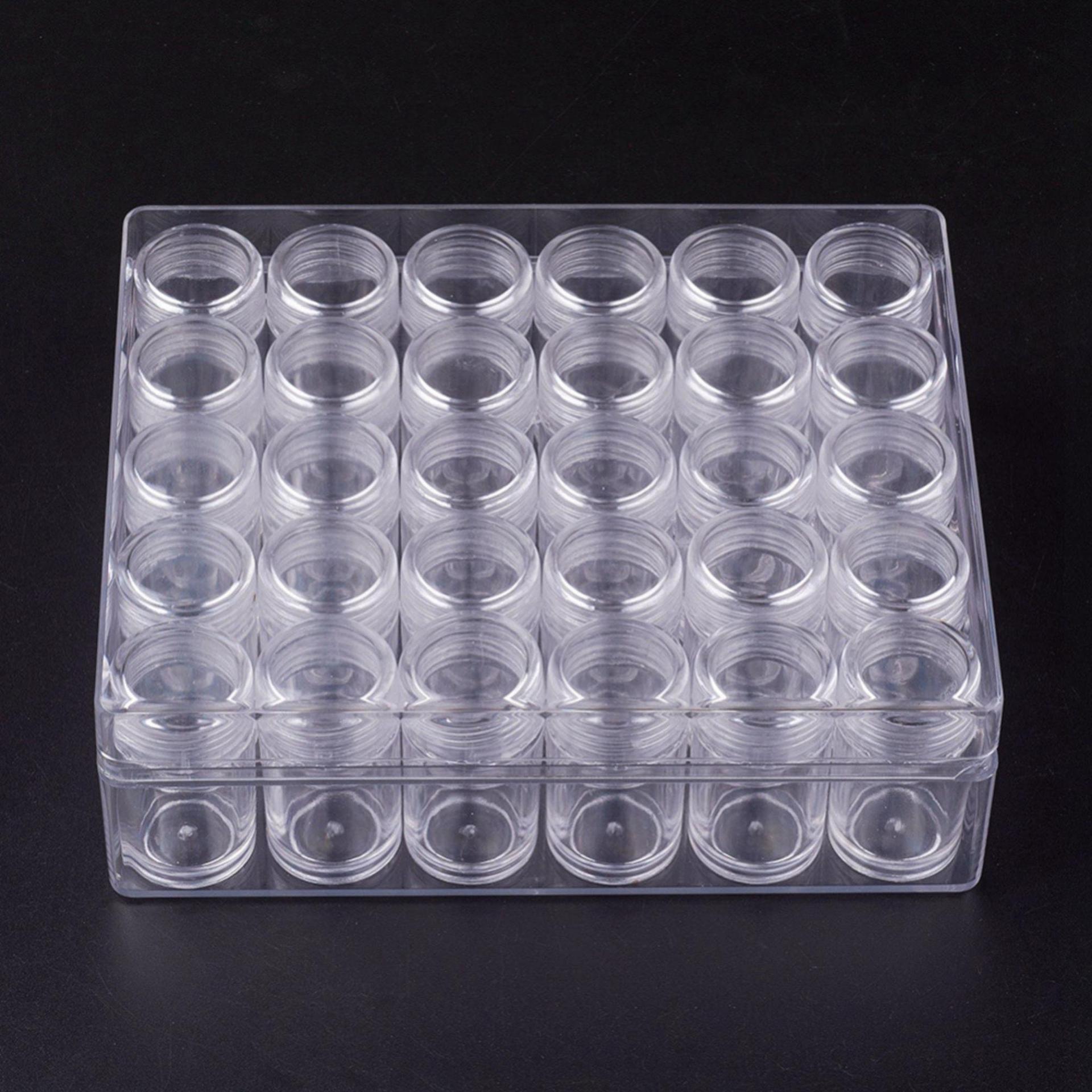 Bead Containers - Bead Organizers, empty bead kits, sets of bead containers in plastic case - multiple sizes and styles