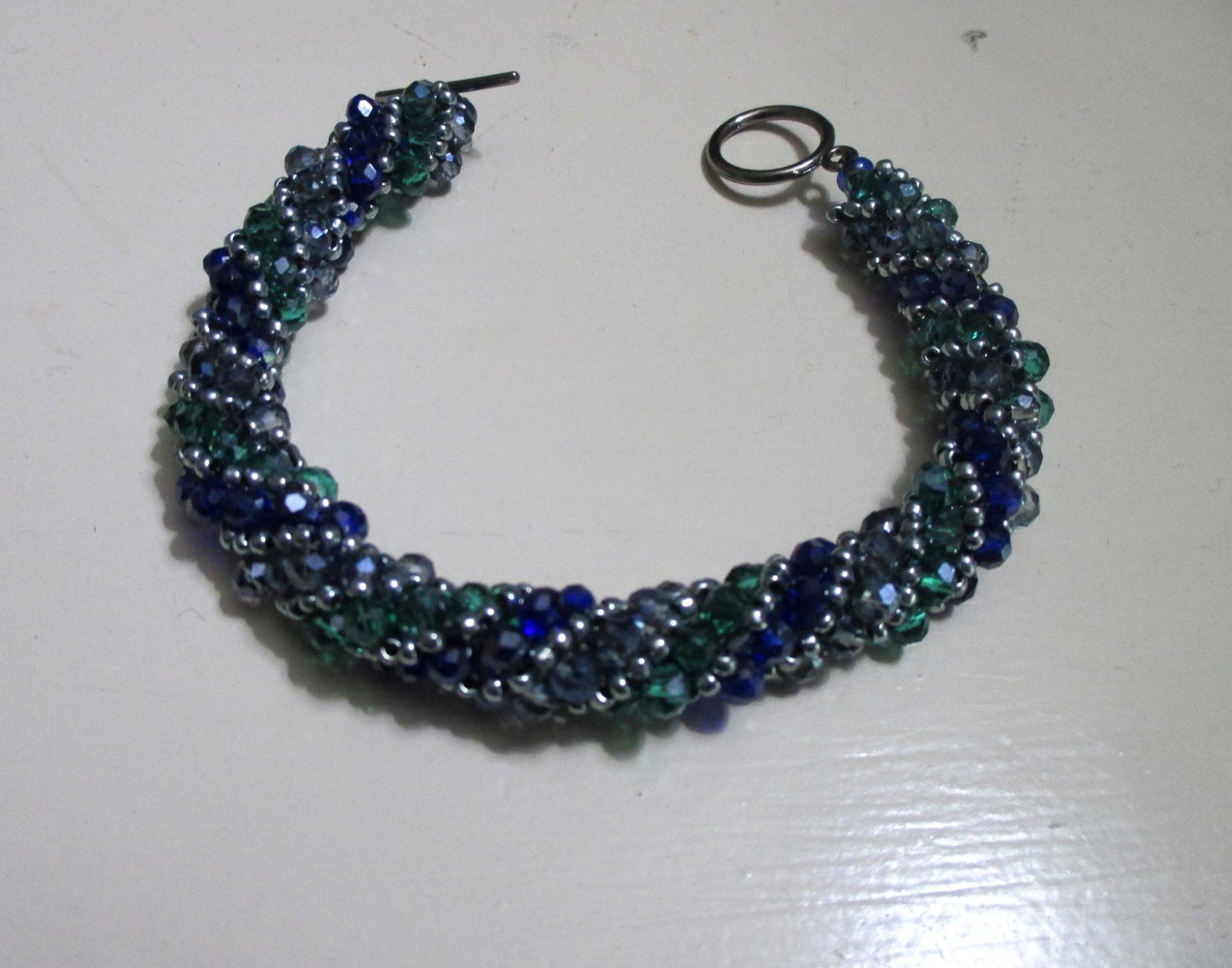 Beaded Bracelets - crystal and seed beads