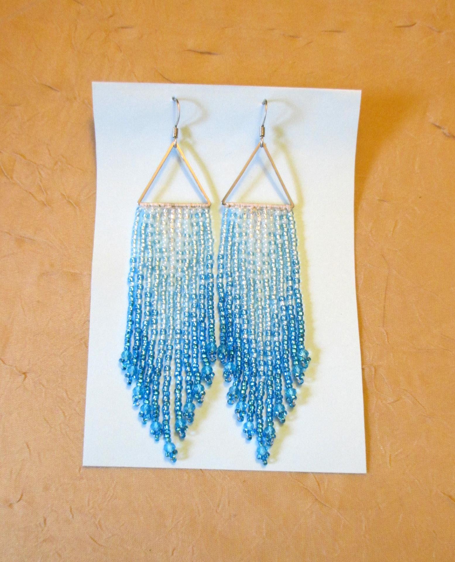 Beaded Fringe Earrings