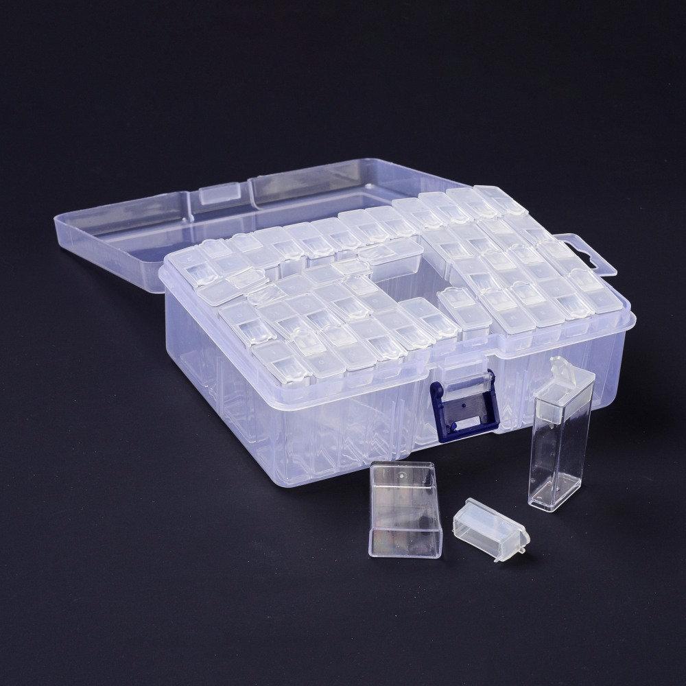 Plastic Containers, Organizers, Bead storage cases  - multiple sizes and styles