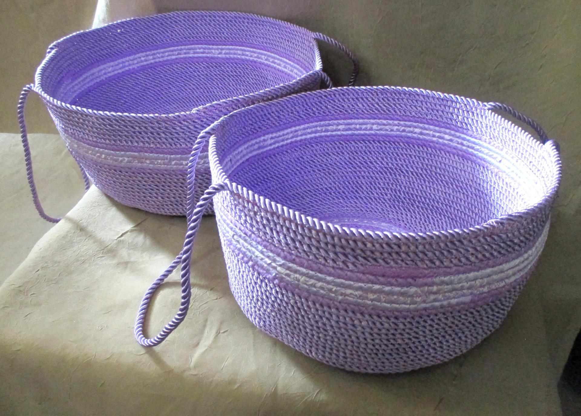 Rope Basket, Wrap Basket, Storage, Catch All, Rope Bowl