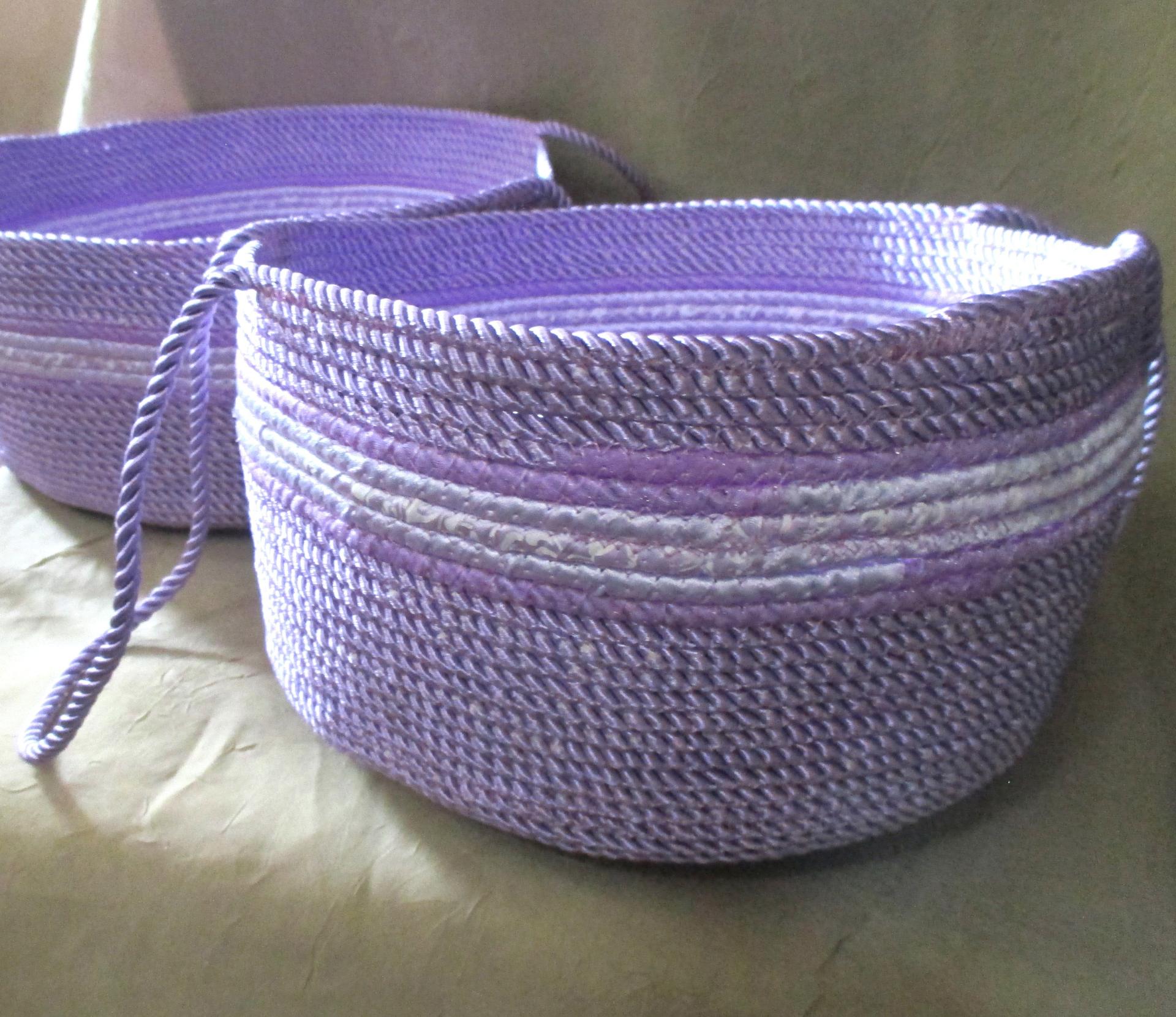 Rope Basket, Wrap Basket, Storage, Catch All, Rope Bowl