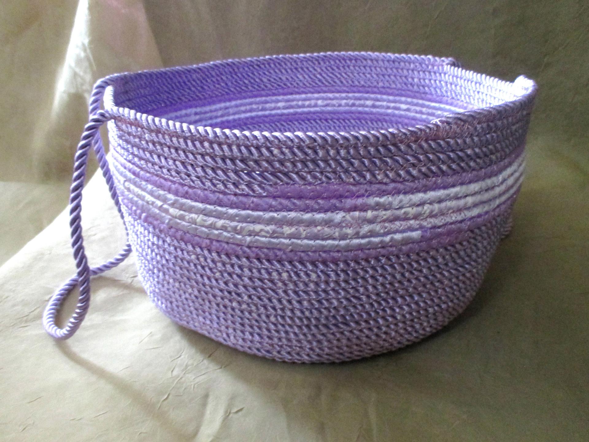 Rope Basket, Wrap Basket, Storage, Catch All, Rope Bowl