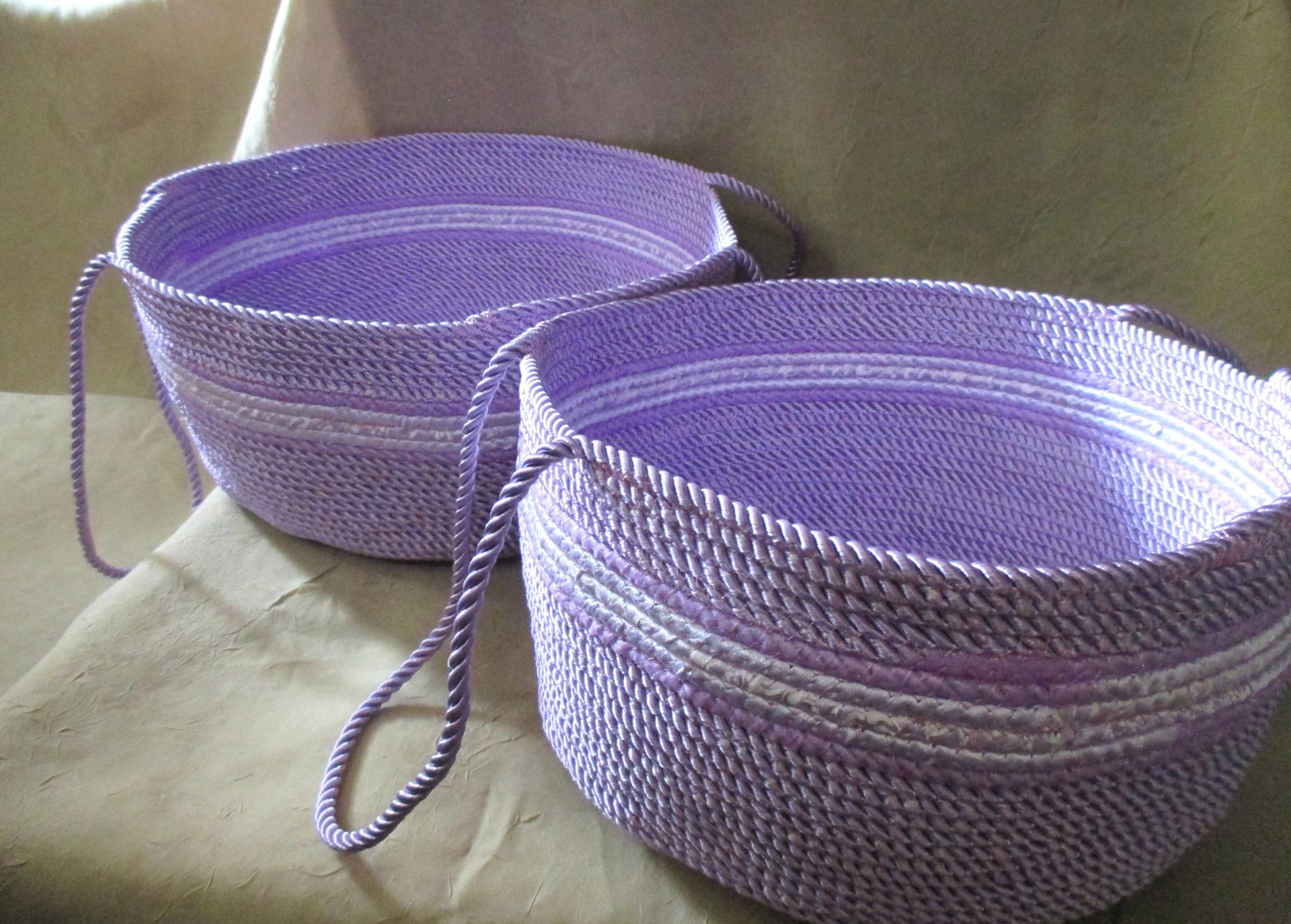 Rope Basket, Wrap Basket, Storage, Catch All, Rope Bowl