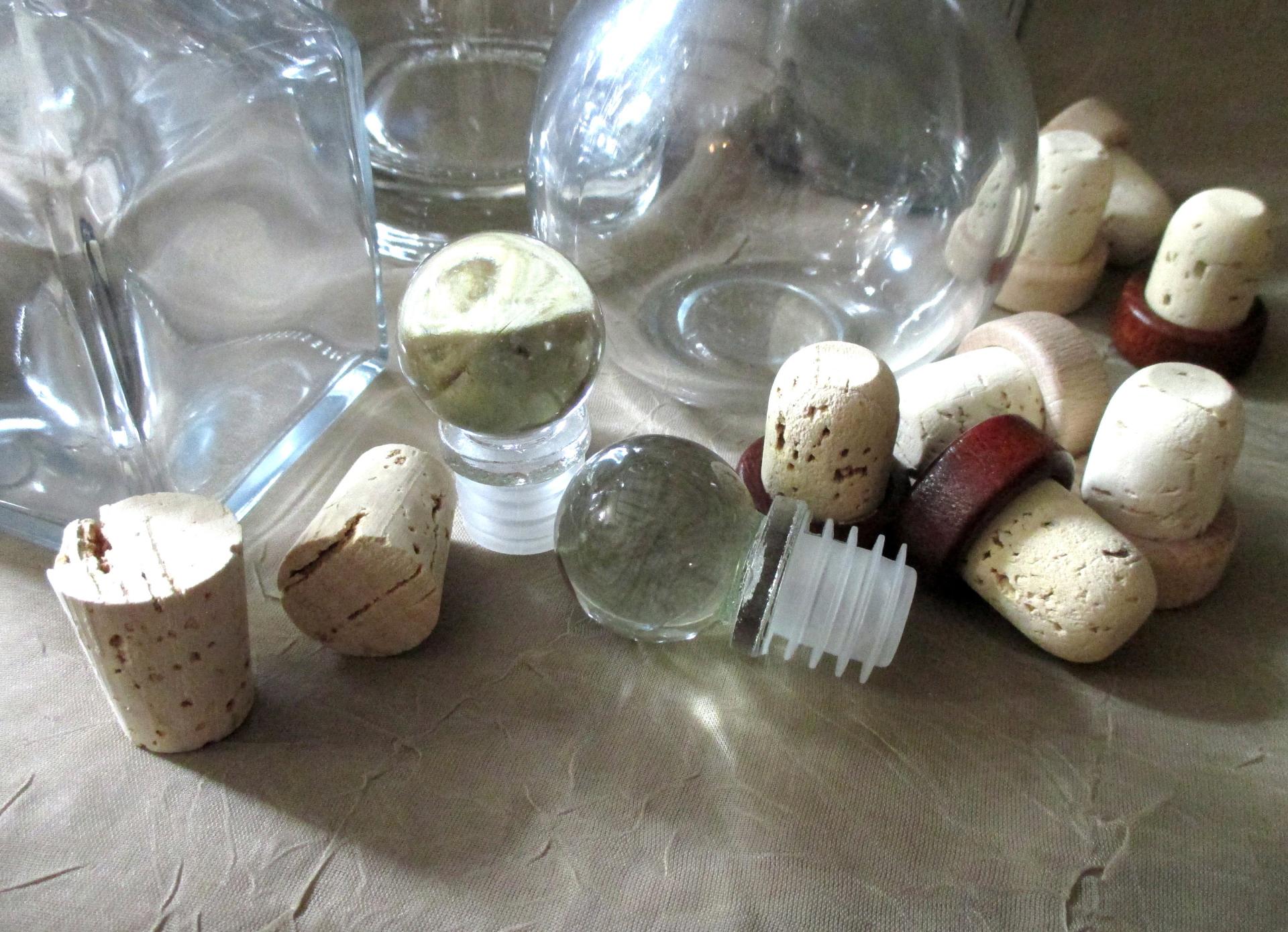 Apothecary Bottles, Large Bottles with Cork