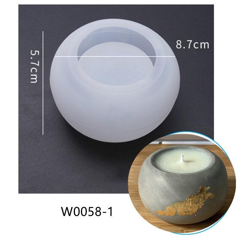 Mold - Candle Jar Casting Mold - for Concrete, Cement, Epoxy, Clay or other casting medium