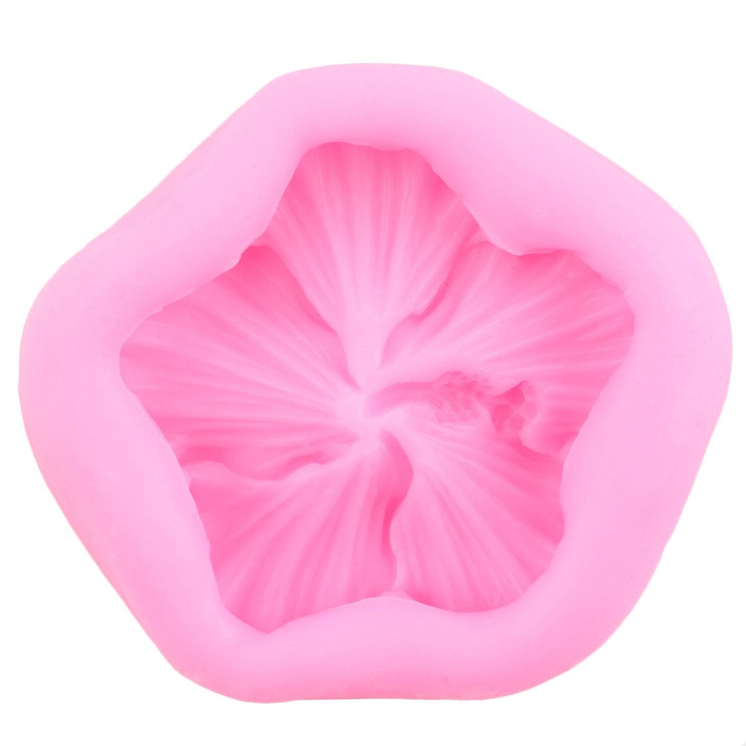 Small Floral Mold - Tropical Hibiscus Flower - for Resin, Clay, Casting and Baking, or for Soap or wax embeds