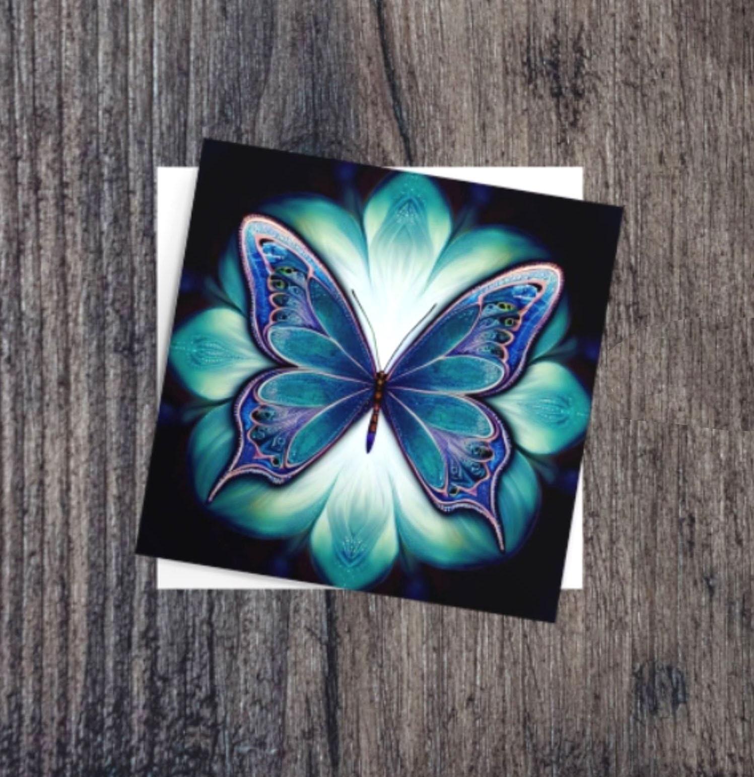 Butterfly Greeting Cards, Set of 5 Designs, Bulk Pack of Cards