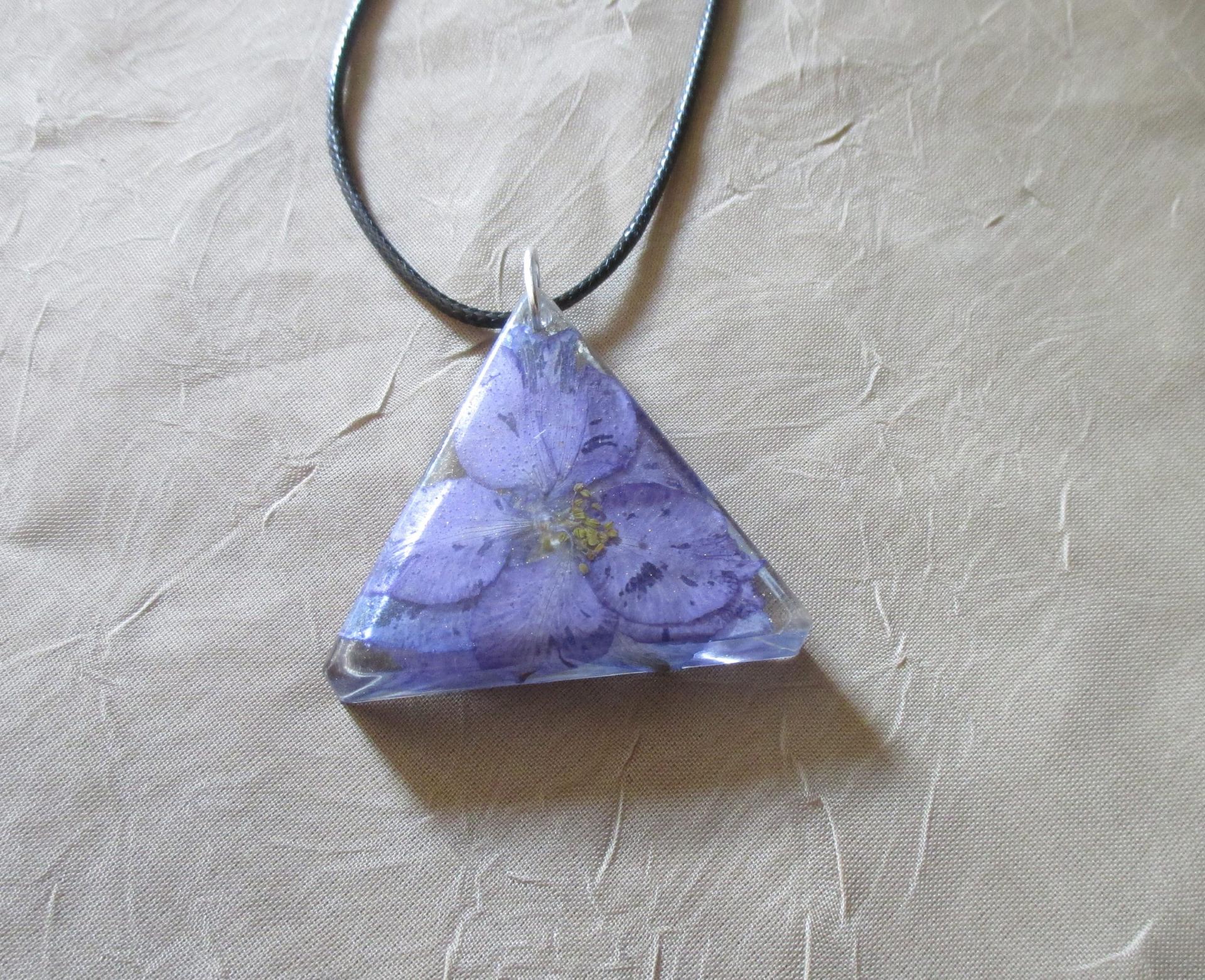 Flower Necklace - Real Dried Flowers - Resin Jewelry