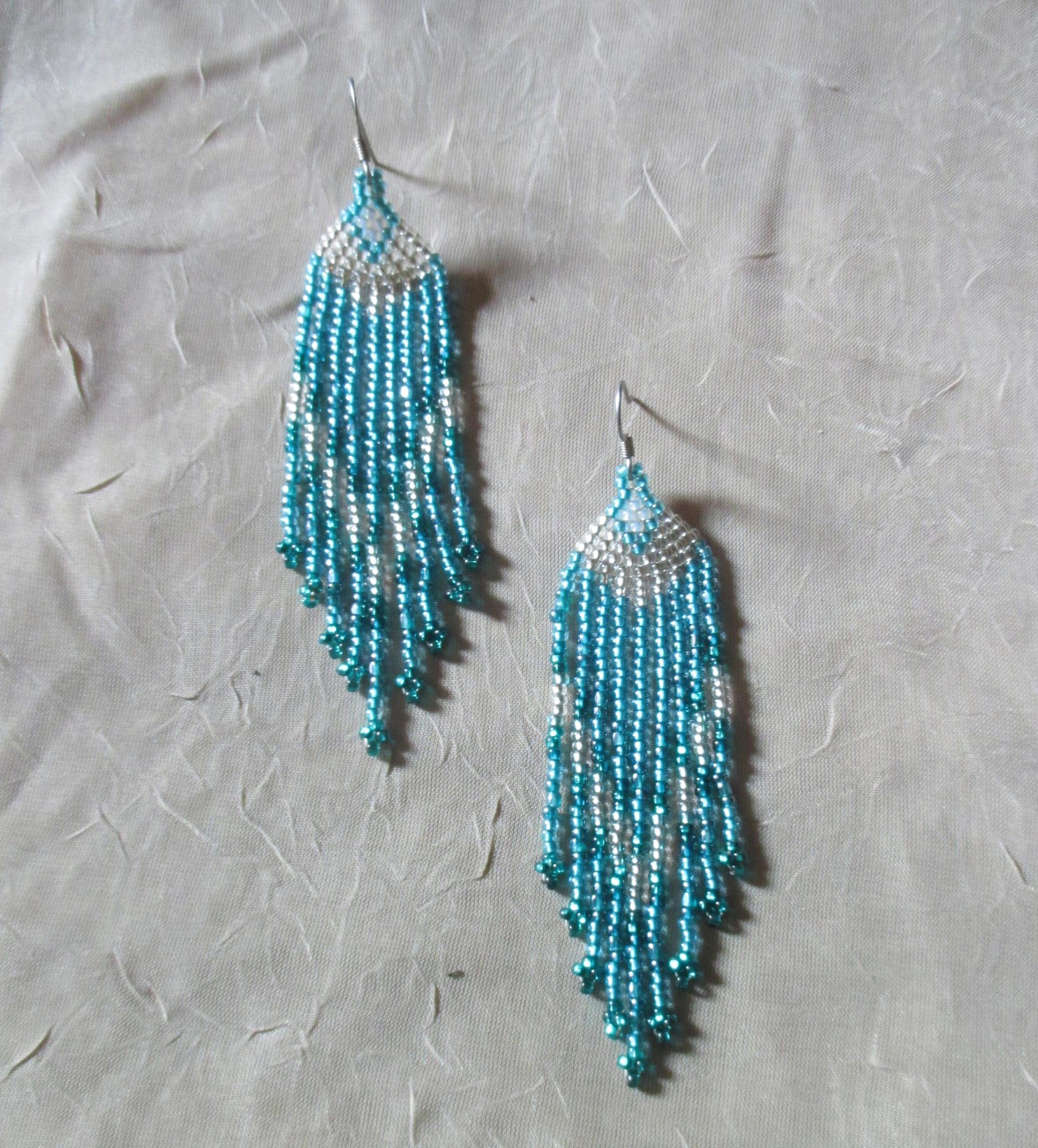 Beaded Fringe Earrings