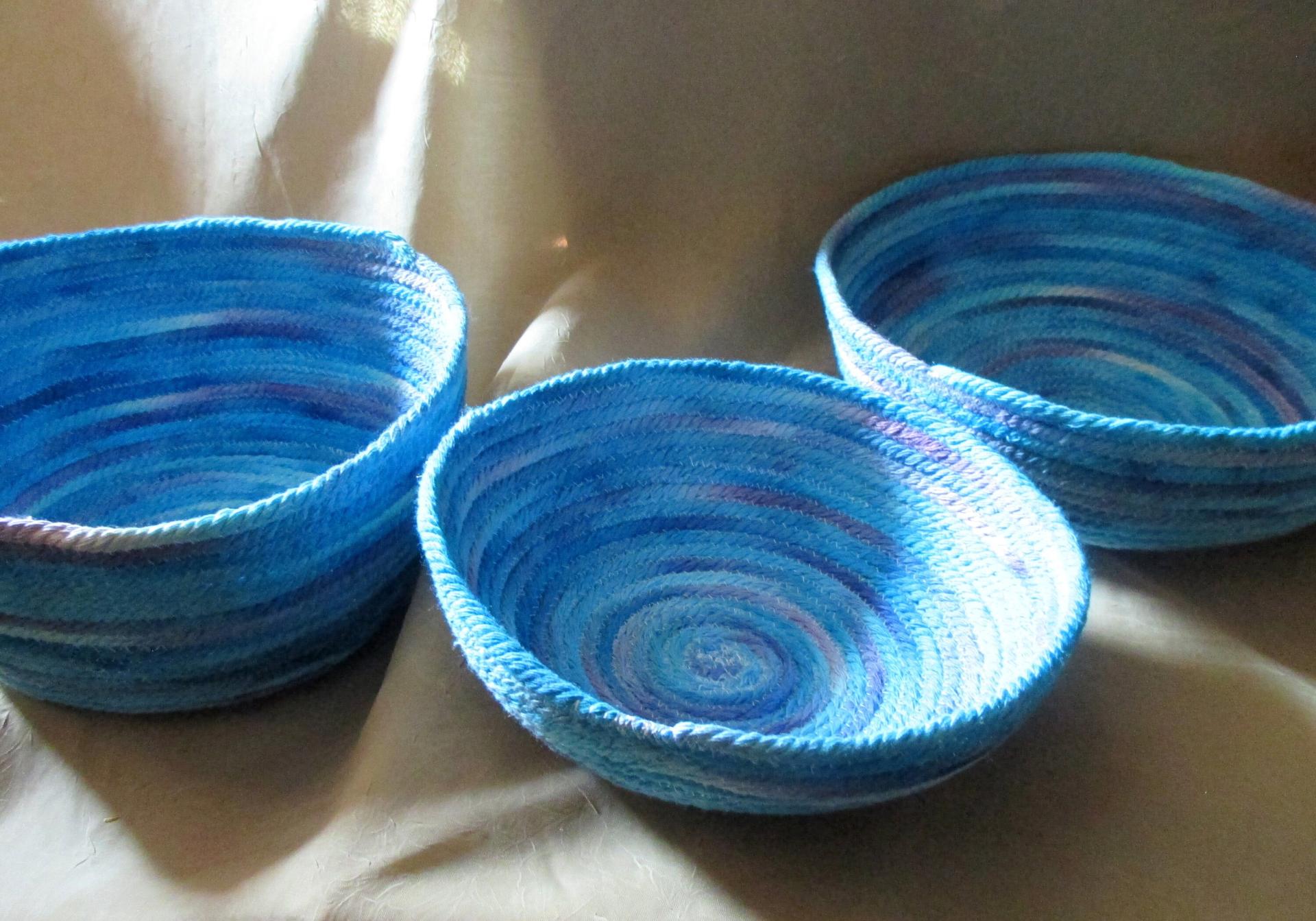 Rope Bowls,  Handmade Cotton Rope Bowls