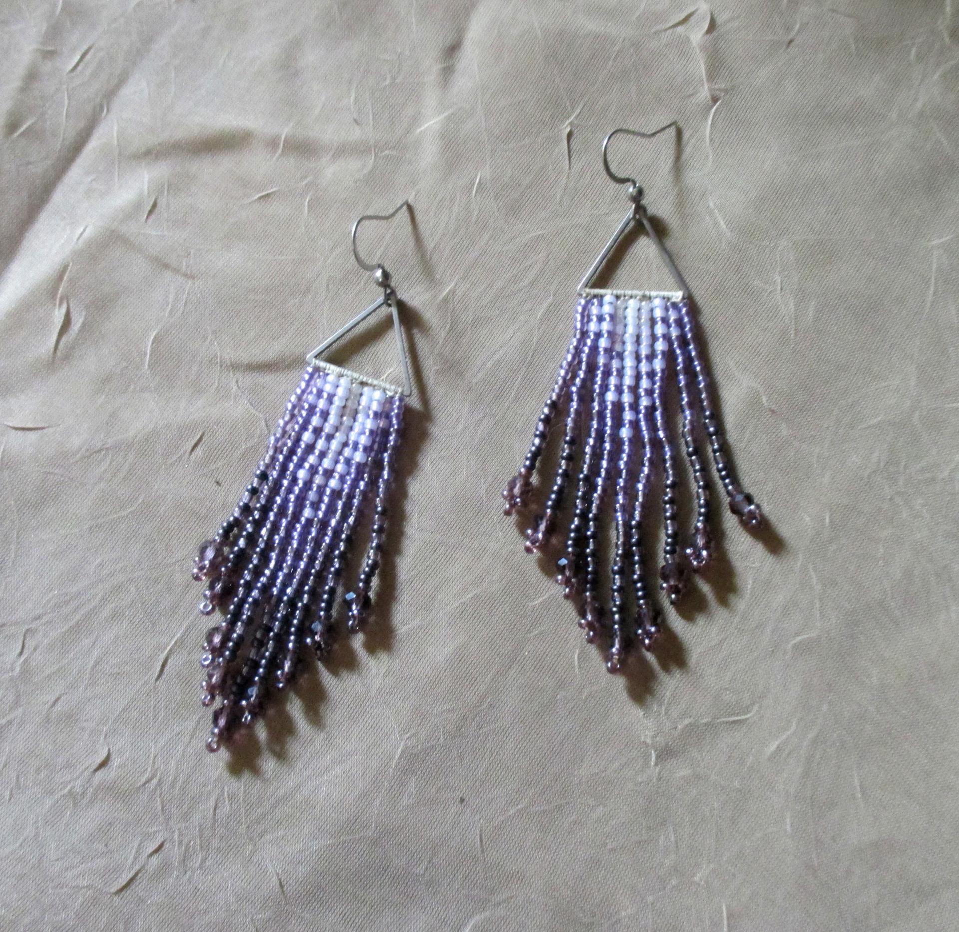 Beaded Fringe Earrings