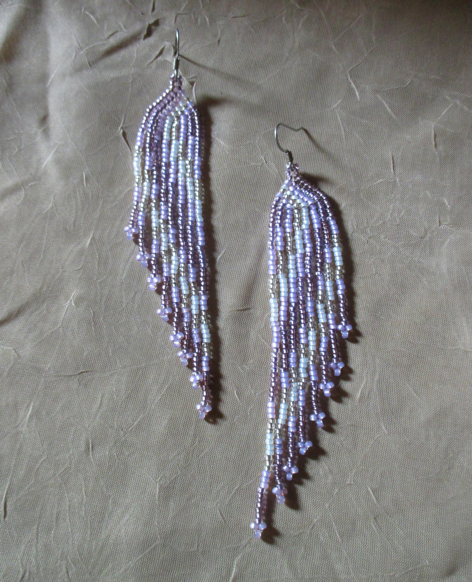 Beaded Fringe Earrings