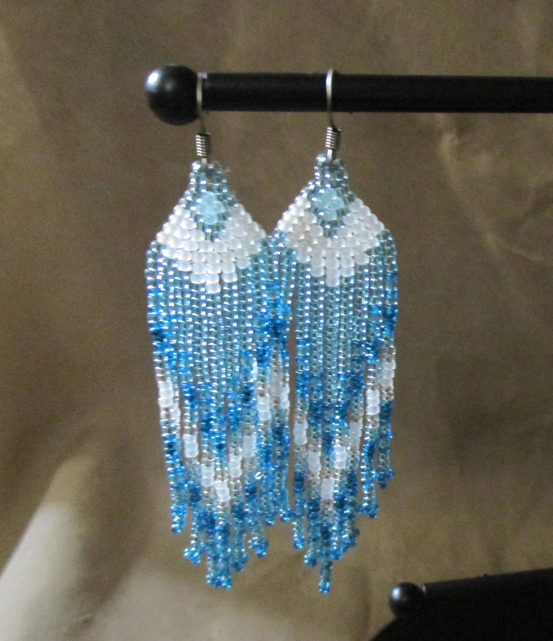 Beaded Fringe Earrings