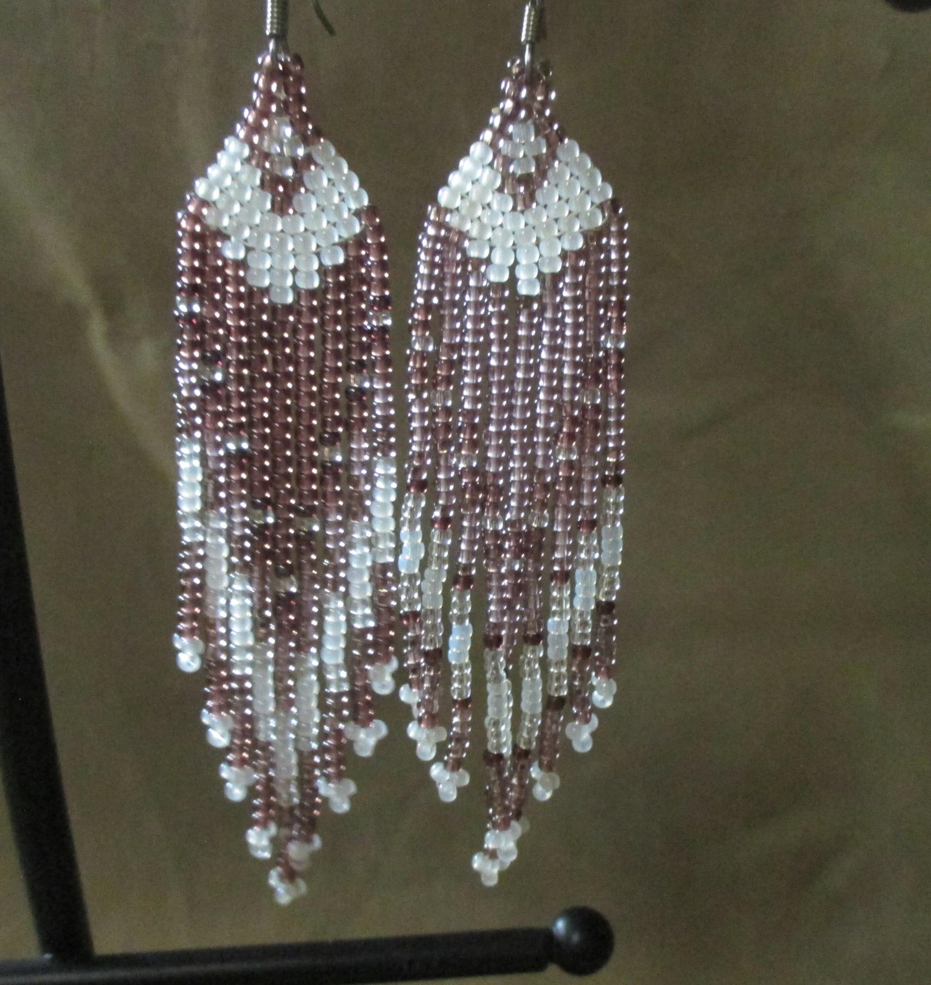 Beaded Fringe Earrings