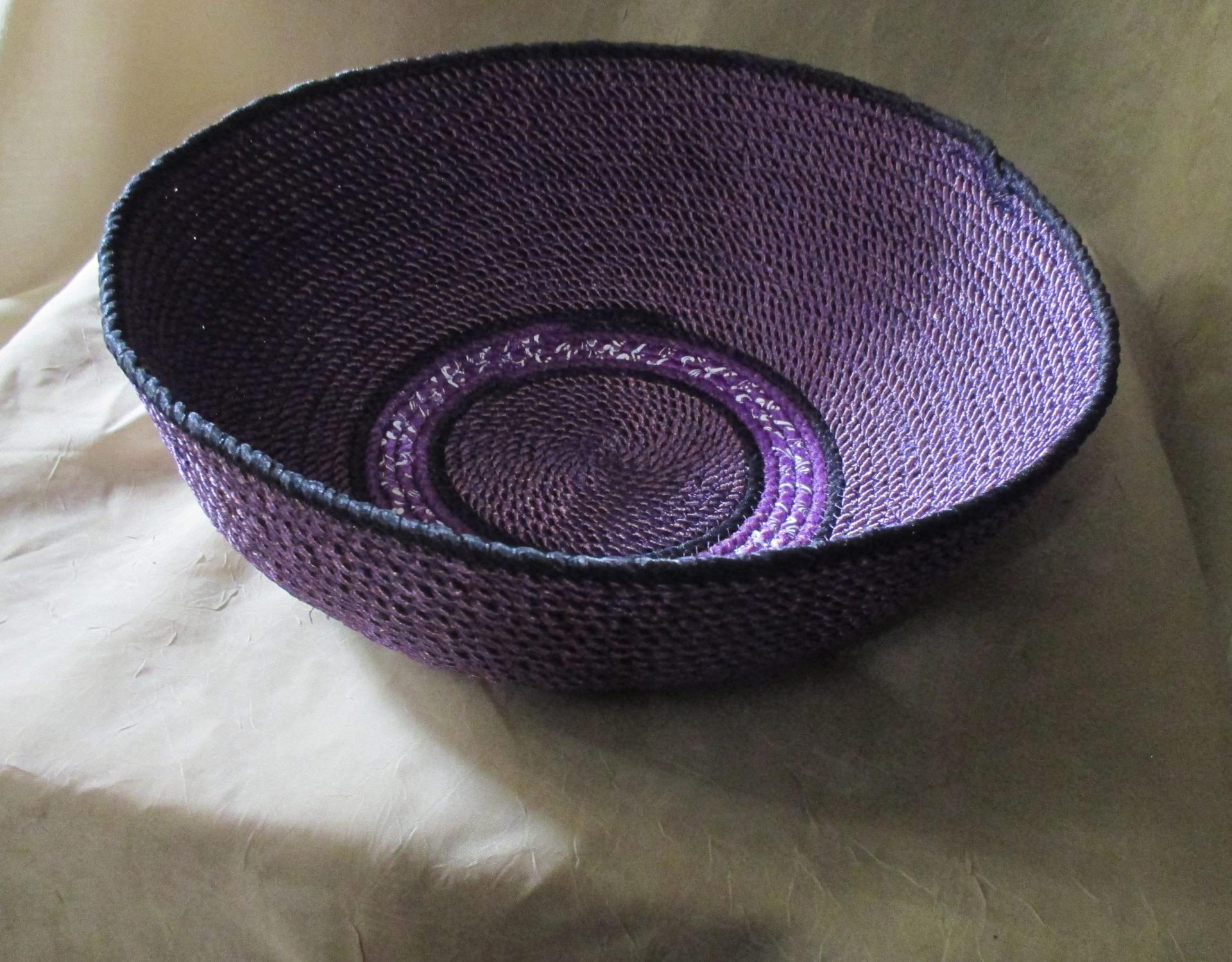 Rope Basket, Wrap Basket, Storage, Catch All, Rope Bowl