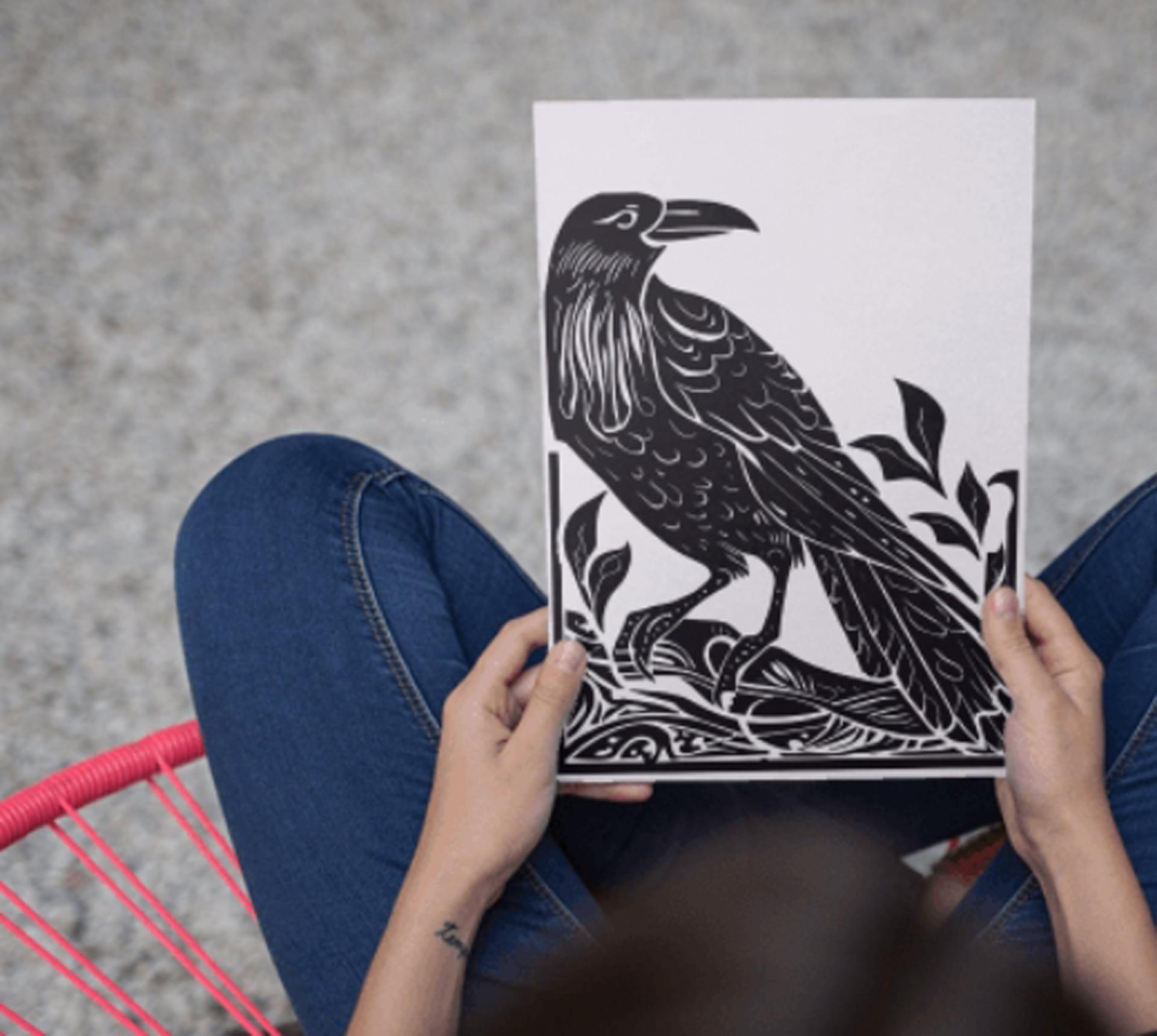 Raven - Large Cards, Notecards, Birthday, Invites